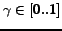 $\gamma \in [0..1]$