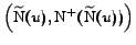 $\left(\mathrm{\widetilde{N}}(u),\mathrm{N^+}(\mathrm{\widetilde{N}}(u))\right)$