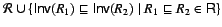 $\ensuremath{\mathcal{R}}\cup \{\ensuremath{\mathsf{Inv}(R_{1})} \sqsubseteq \ensuremath{\mathsf{Inv}(R_{2})} \mid R_{1} \sqsubseteq R_{2} \in {\sf R}\}$