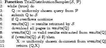 \begin{figure}\begin{center} \small \begin{tabular}{l}  1: \textbf{Function} Tri... ...1:        return ($\text{Q}$,$\text{X}$) \end{tabular} \end{center}\end{figure}