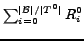 $ \sum^{\vert\B\vert/\vert T^0\vert}_{i=0}{R^0_i}$