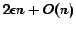 $ 2 \epsilon n + O(n)$